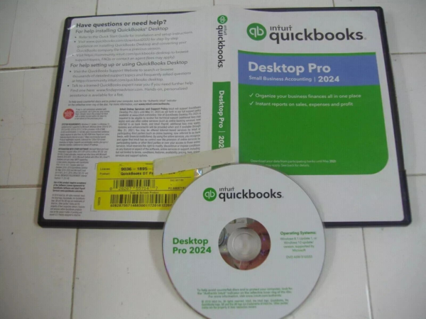 Intuit QuickBooks Desktop Pro 2024 No Expiration – DVD for Windows | FAST SHIPPING!