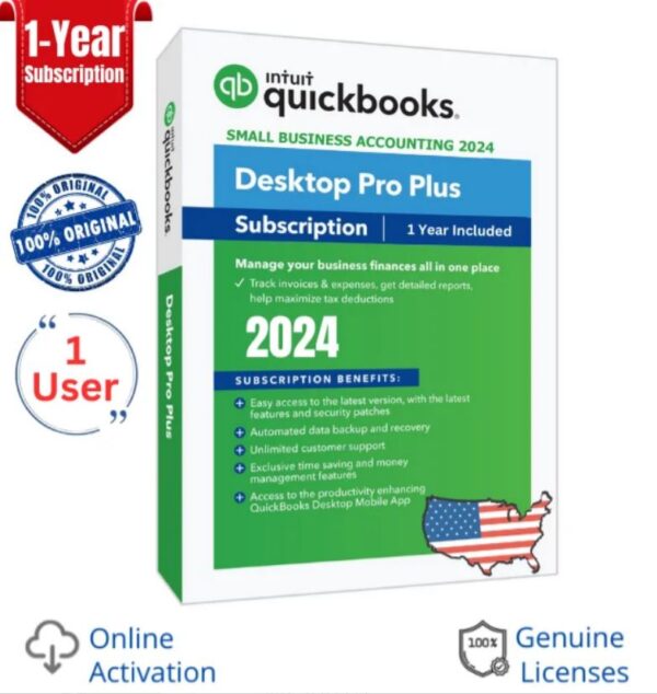 Intuit QuickBooks Desktop Pro Plus 2024 | 1-User 12 Months Subscription - Image 2