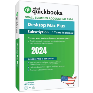 Intuit QuickBooks Desktop For Mac 2024| 1-User 12 Months Subscription