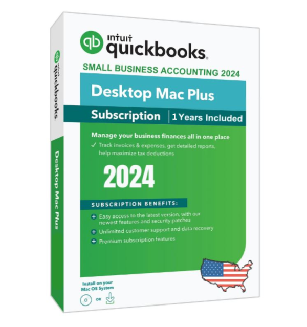 Intuit QuickBooks Desktop For Mac 2024| 1-User 12 Months Subscription