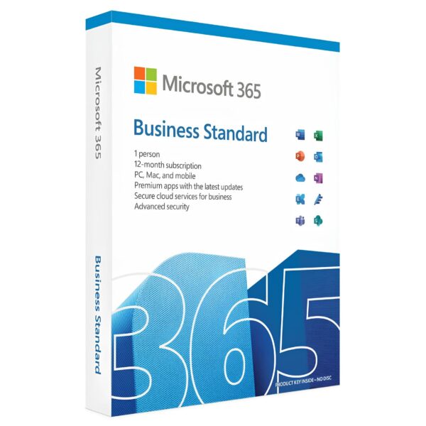 Microsoft 365 Business Standard -  100% Genuine  - 1 User, 1 Year - PC, Mac