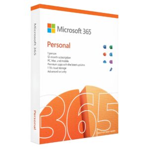Microsoft 365 Personal | 12 Month Subscription - 1 User | for Windows-Mac