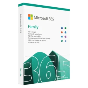 Microsoft 365 Family | 12 Month Subscription - 6 User | for Windows-Mac